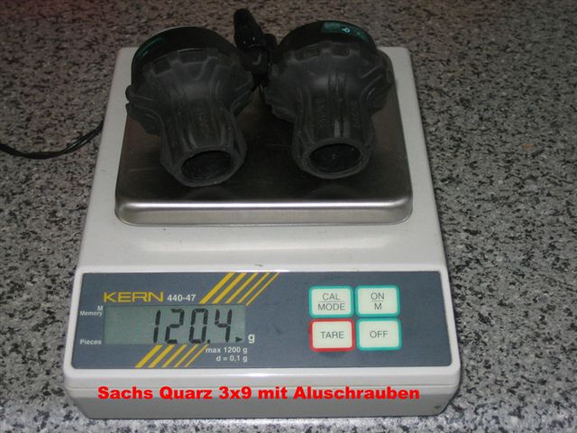 Sachs Quarz Shifter mit Alu Schraube