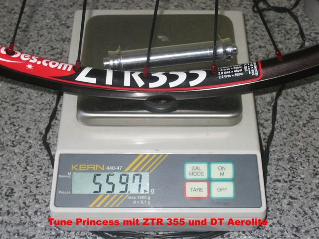 Tune Princess - NoTubes ZTR 355 - DT Aero Light